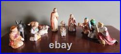 Vintage Goebel Nativity withCreche West Germany 13 pc 6000 series 1970-1990