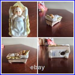 Vintage Goebel Nativity withCreche West Germany 13 pc 6000 series 1970-1990
