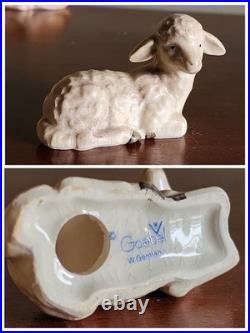 Vintage Goebel Nativity withCreche West Germany 13 pc 6000 series 1970-1990
