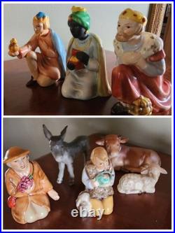 Vintage Goebel Nativity withCreche West Germany 13 pc 6000 series 1970-1990