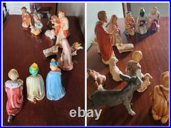 Vintage Goebel Nativity withCreche West Germany 13 pc 6000 series 1970-1990