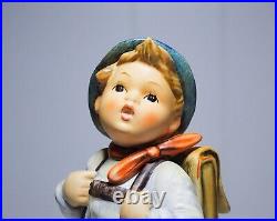 Vintage HUMMEL Goebel W. Germany School Boy Porcelain Figurine Sculpture