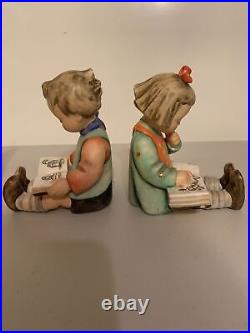 Vintage Hummel BOOKWORM Boy & Girl # 14/A & 14/B (Free Shipping)