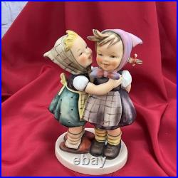 Vintage Hummel Figurine Telling Her Secret Large 6.5 Inch 196/1 Goebel Germany