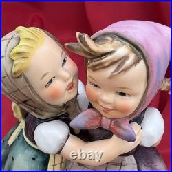 Vintage Hummel Figurine Telling Her Secret Large 6.5 Inch 196/1 Goebel Germany