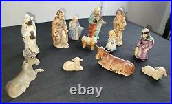 Vintage Hummel Goebel 12 Pc Christmas Nativity Set 214 Dated 1958 Porcelain Nice