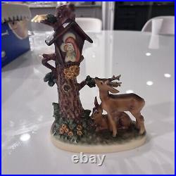 Vintage Hummel Goebel #183 FOREST SHRINE Mary Madonna Baby Jesus Deer Tree