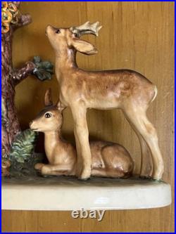Vintage Hummel Goebel #183 Forest Shrine Mary Jesus Deer Germany Christmas