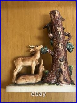Vintage Hummel Goebel #183 Forest Shrine Mary Jesus Deer Germany Christmas