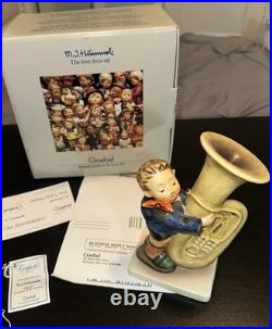 Vintage Hummel Goebel #437 The Tuba Player 6 Porcelain Figurine