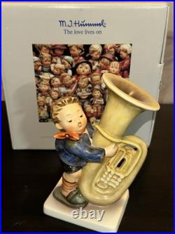 Vintage Hummel Goebel #437 The Tuba Player 6 Porcelain Figurine