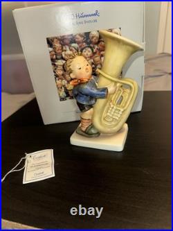 Vintage Hummel Goebel #437 The Tuba Player 6 Porcelain Figurine