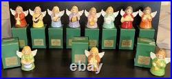 Vintage Hummel Goebel Angel Bell Ornaments Xmas Lot of 11, 1976-1986 MIB