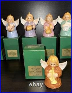 Vintage Hummel Goebel Angel Bell Ornaments Xmas Lot of 11, 1976-1986 MIB