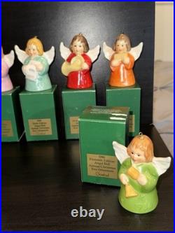 Vintage Hummel Goebel Angel Bell Ornaments Xmas Lot of 11, 1976-1986 MIB