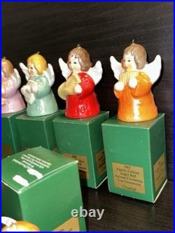 Vintage Hummel Goebel Angel Bell Ornaments Xmas Lot of 11, 1976-1986 MIB