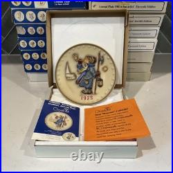 Vintage Hummel Goebel Collector Plates Mint Condition with Boxes (1972 1987)