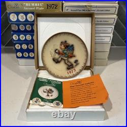 Vintage Hummel Goebel Collector Plates Mint Condition with Boxes (1972 1987)