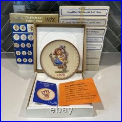 Vintage Hummel Goebel Collector Plates Mint Condition with Boxes (1972 1987)
