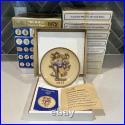 Vintage Hummel Goebel Collector Plates Mint Condition with Boxes (1972 1987)