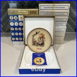 Vintage Hummel Goebel Collector Plates Mint Condition with Boxes (1972 1987)