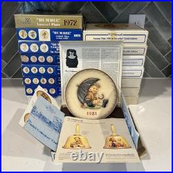 Vintage Hummel Goebel Collector Plates Mint Condition with Boxes (1972 1987)
