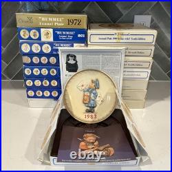 Vintage Hummel Goebel Collector Plates Mint Condition with Boxes (1972 1987)