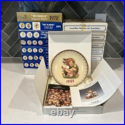 Vintage Hummel Goebel Collector Plates Mint Condition with Boxes (1972 1987)