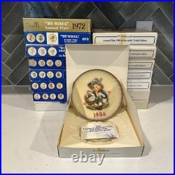 Vintage Hummel Goebel Collector Plates Mint Condition with Boxes (1972 1987)