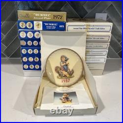 Vintage Hummel Goebel Collector Plates Mint Condition with Boxes (1972 1987)