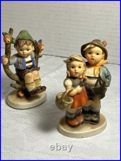 Vintage Hummel Goebel Figurines Set of 3 Children Germany TMK Hand Painted