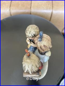 Vintage Hummel Goebel School Girls Knitting 177/1 Figurine, 7.5tall