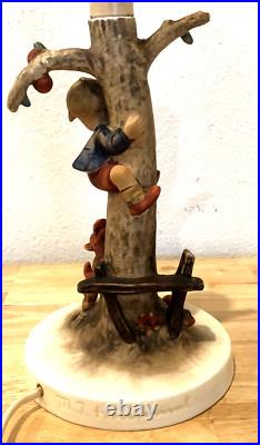 Vintage Lamp Goebel M. I. Hummel Out Of Danger Figurine Works Issues