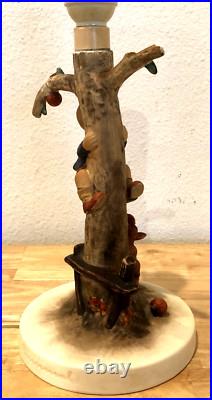 Vintage Lamp Goebel M. I. Hummel Out Of Danger Figurine Works Issues