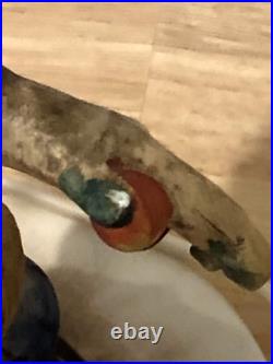 Vintage Lamp Goebel M. I. Hummel Out Of Danger Figurine Works Issues