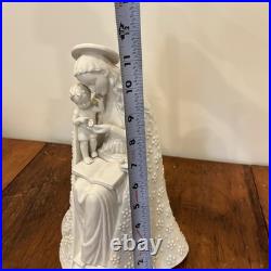 Vintage MJ Hummel Goebel 11.5 White Flower Madonna & Infant Jesus Full Bee Mark