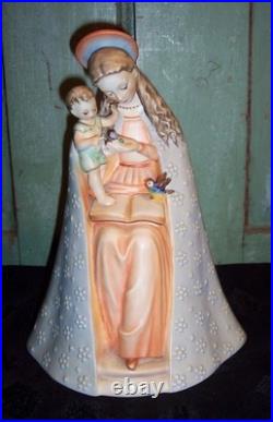 Vintage M. J. Hummel Goebel Figurine Flower Madonna Mary & Baby Jesus #10/1