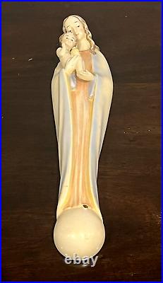 Vintage Rare 1950 Goebel Hummel Mary & Jesus Wall Hanging Statue 13 Signed 13D