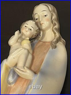 Vintage Rare 1950 Goebel Hummel Mary & Jesus Wall Hanging Statue 13 Signed 13D