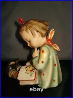 Vintage Rare Goebel Hummel Bookworm Figurine #8 Made in U. S. Zone Germany