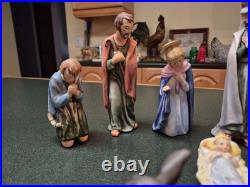 Vintage Rare Hummel Goebel 10 pc Nativity Figurine Set 1965 W Germany HX323 RARE