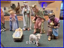 Vintage Rare Hummel Goebel 10 pc Nativity Figurine Set 1965 W Germany HX323 RARE