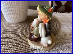 Vintage TMK-1 Mint Condition Goebel Hummel Boy Rabbits Cottagecore