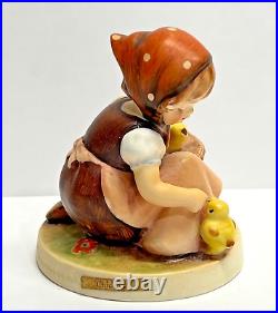 Vintage Tmk3 Goebel Hummel Chick Girl Figurine Collector Item W. Germany #57/0