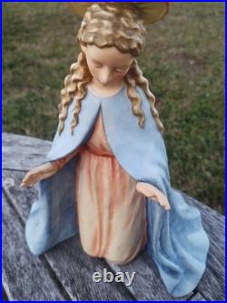 Vintage W Germany 1968 Hummel Goebel 260a Jumbo Nativity Virgin Mary 10