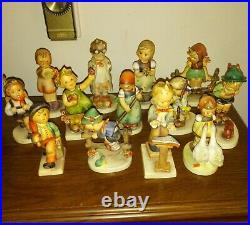 Vintage lot of 20 Hummel porcelain figurines. Goebel W. Germany