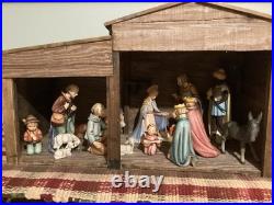 Vtg 1951 Large GOEBEL/HUMMEL 13 Pc Porcelain Nativity Set #214 W. Germany Vtg 1951 Large GOEBEL/HUMMEL 13 Pc Porcelain Nativity Set #214 W. Germany