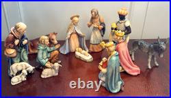 Vtg 1951 Large-Sized GOEBEL/HUMMEL 11-Pc Porcelain Nativity Set #214 W. Germany Vtg 1951 Large-Sized GOEBEL/HUMMEL 11-Pc Porcelain Nativity Set #214 W. Germany