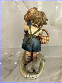 Vtg Follow the Leader Goebel Hummel 7 Figurine #369, TMK-5W. Germany Dog