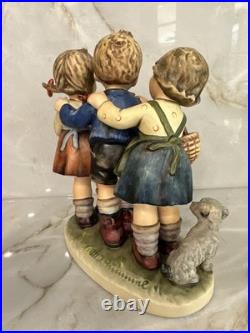 Vtg Follow the Leader Goebel Hummel 7 Figurine #369, TMK-5W. Germany Dog